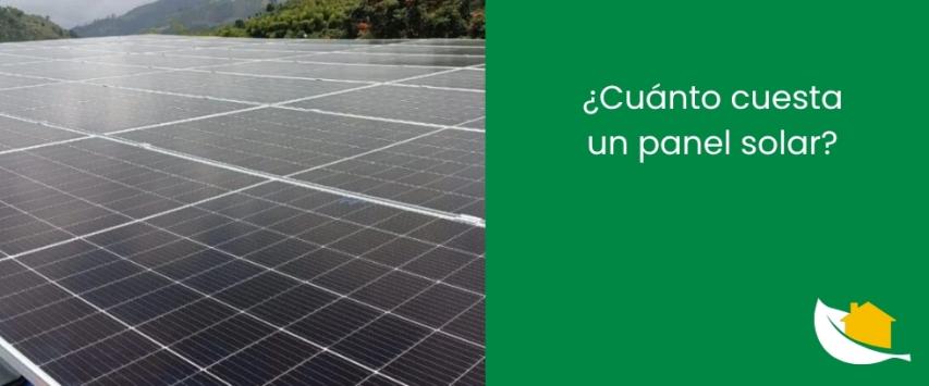¿Cuánto cuesta un panel solar?