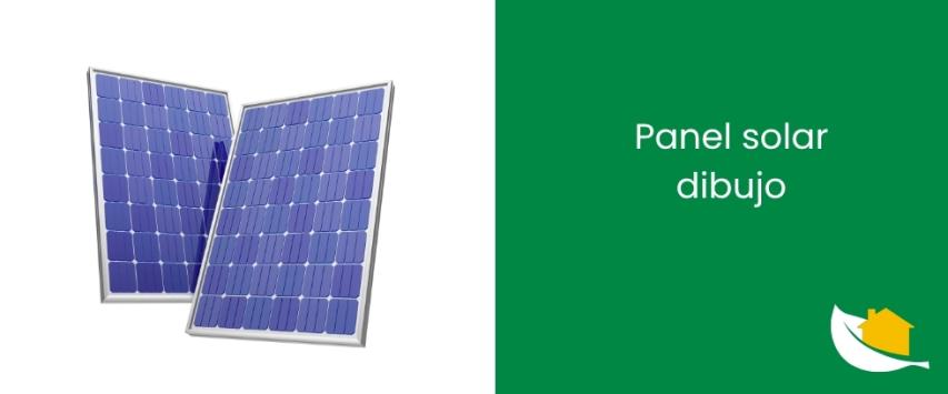 Panel solar dibujo