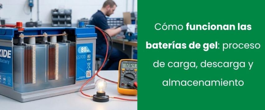 Funcionamiento de una batería de gel: cómo almacena y libera energía