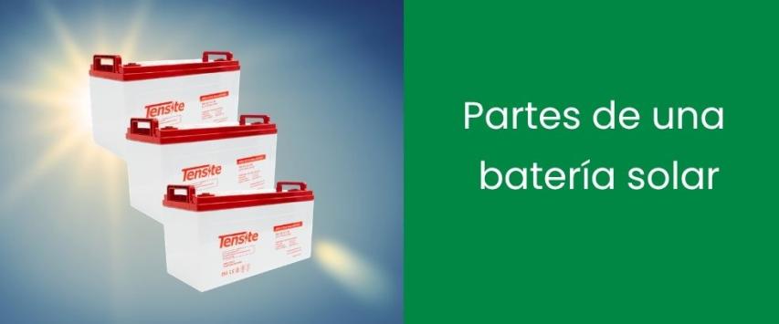 Partes de una batería solar