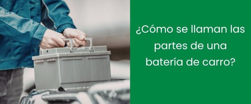 ¿Cuáles son las partes de una batería para carro?