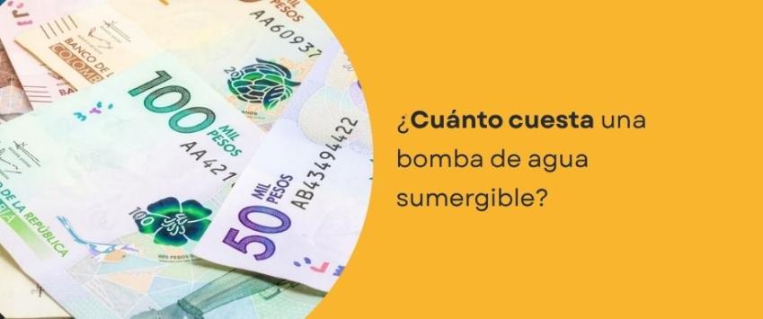¿Cuánto cuesta una bomba de agua sumergible?