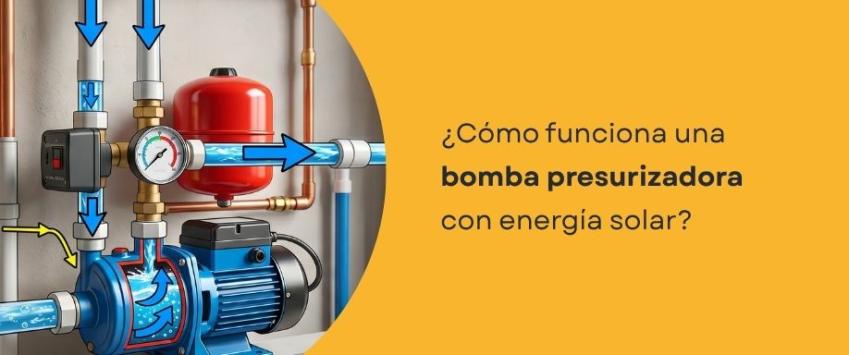 ¿Cómo funciona una bomba presurizadora con energía solar?