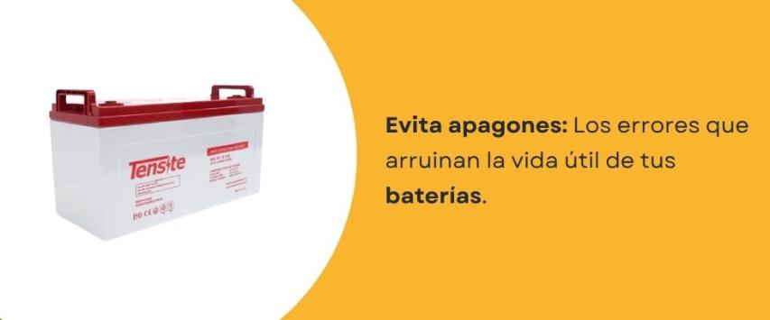 Las principales causas de fallo en las baterías solares