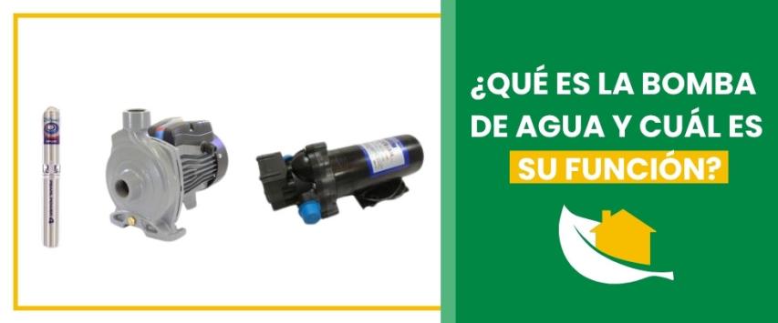 ¿Qué es la bomba de agua y cuál es su función?