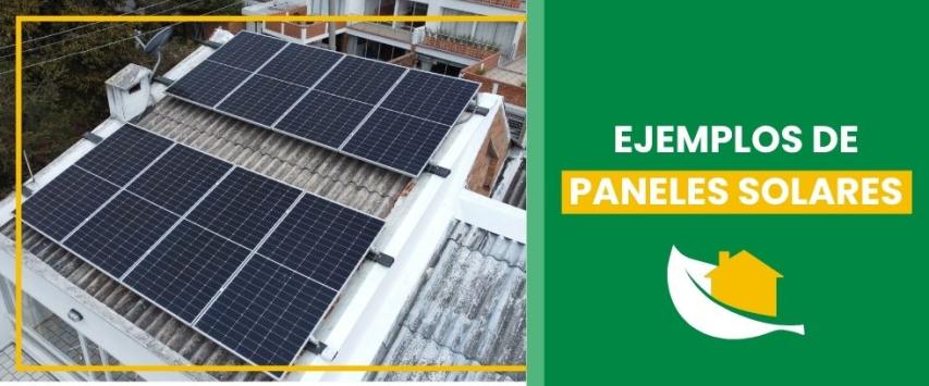 Ejemplos de paneles solares