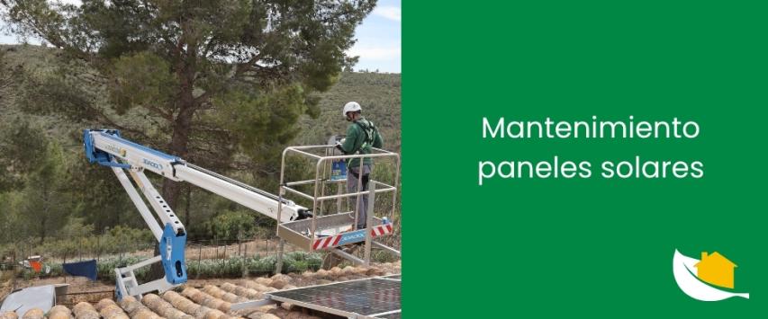 Mantenimiento paneles solares