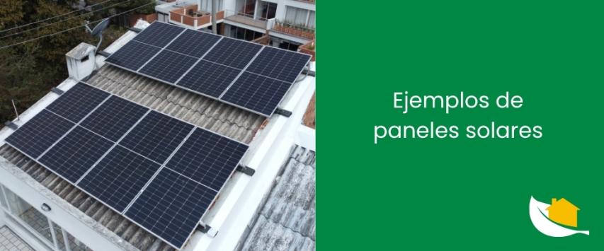 Ejemplos de paneles solares