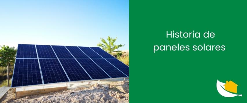 Historia de paneles solares