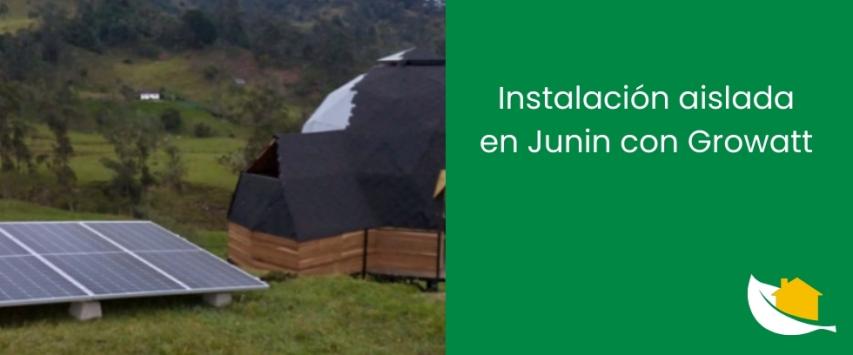 Instalación aislada en Junin con Growatt