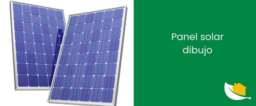 Panel solar dibujo