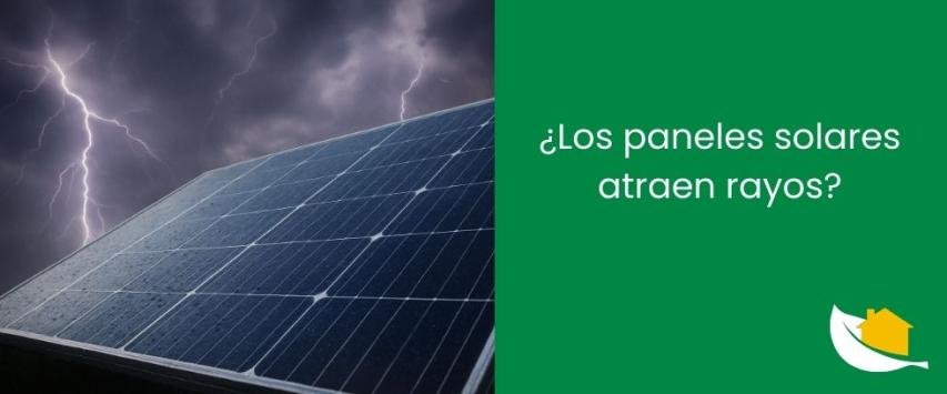 ¿Los paneles solares atraen rayos?