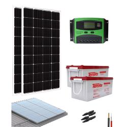 Kit Panel Solar 1680W/dia con baterias