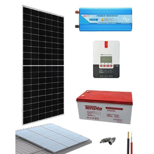 Kit Solar Fotovoltaico Aislado 1000W 12V 4340Wh/día