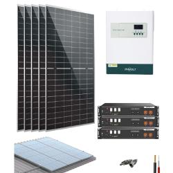 Kit solar para casa de campo 3000W 48V 8540Whdía con Batería Litio