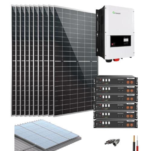 Kit planta solar para finca 12000W 48V 24850Whdía Batería de Litio