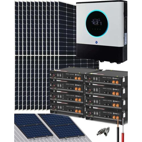 Kit Solar para Sistema Fotovoltaico Litio 6500W 48VDC 34160Wh/día