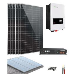 Kit Solar 6000W 48V 12810Wh/día con Batería de Litio