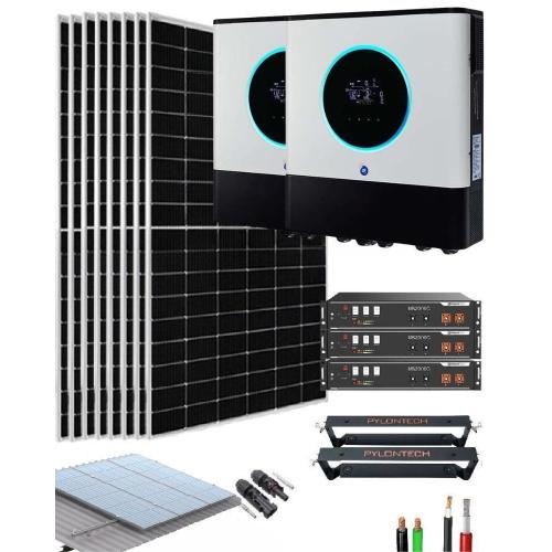 Kit para Sistema Fotovoltaico 13000W 48V 51200Wh/día con Batería Litio ...