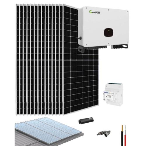 Kit Solar OnGrid 30000W 96000Wh/día Growatt Trifásico | AutoSolar