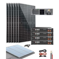 Kit Sistema Solar Fotovoltaico Aislado con batería de litio 3000W 16470Wh/día PHVolt
