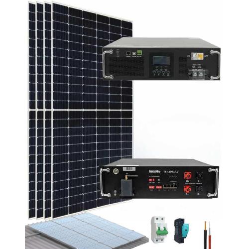 Kit Sistema Fotovoltaico para casa Aislada 3000W 8235Wh/día PHVolt