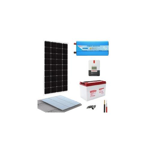 Kit solar para casa 1000W 12V 864Wh/dia Onda Pura