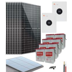 Kit Solar Aislado para finca 10000W 48V 24850Wh/dia Gel