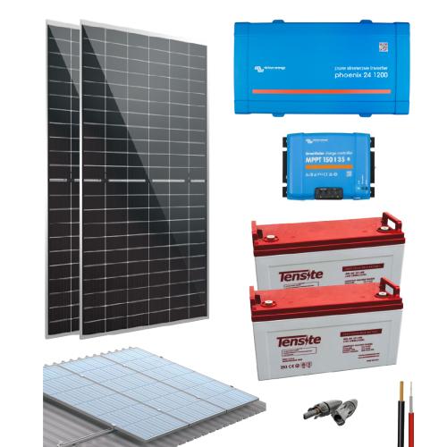 Kit Solar Aislado 1200W 4270Wh/día Victron Energy