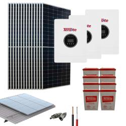 Kit para Planta Solar Aislada trifásica 15000W 48V 44730Wh/día