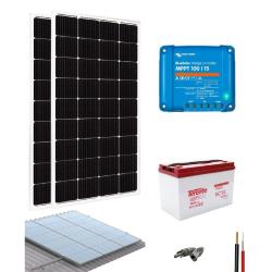 Kit de paneles solares sin inversor aislado 1680W/día DC Victron