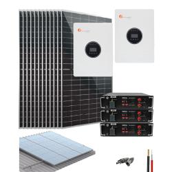 Kit Aislado 34720 Wh/día con inversor cargador 5000W
