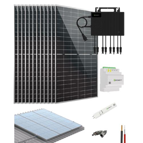 Kit On grid Microinversor 2500W 26040Wh/día Growatt | AutoSolar Colombia