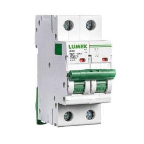 Breaker de Riel AC 2X25A 230V-6KA Lumek