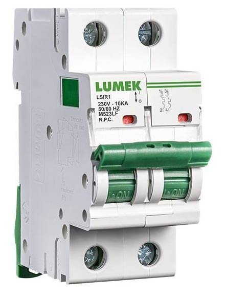 Breaker de Riel AC 2X32A 230V-6KA Lumek
