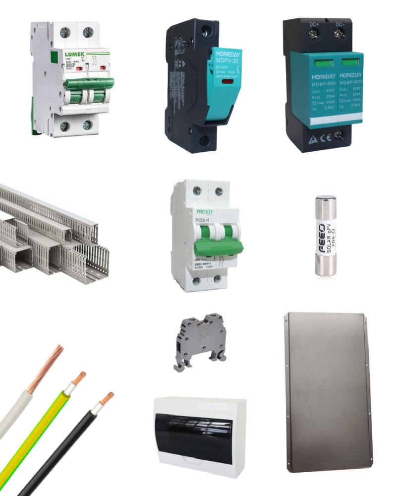 Kit Material Eléctrico Aislado MPPT 32A