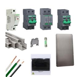 Kit Material Eléctrico 3KW 110VAC Protección MPPT 15A