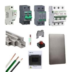 Kit Material Eléctrico 3KW 110VAC Protección MPPT 25A