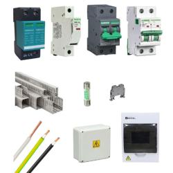 Kit Material Eléctrico 3KW 48VDC 110VAC Protección MPPT 32A Litio