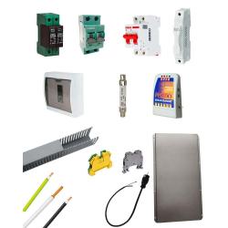 Kit Material Eléctrico 3KW 48VDC 110VAC Protección MPPT 40A Litio