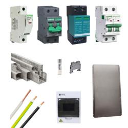 Kit Material Eléctrico 1.5KW 110VAC Protección MPPT 32A