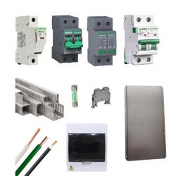 Kit Material Eléctrico 1.5KW 110VAC Protección MPPT 25A