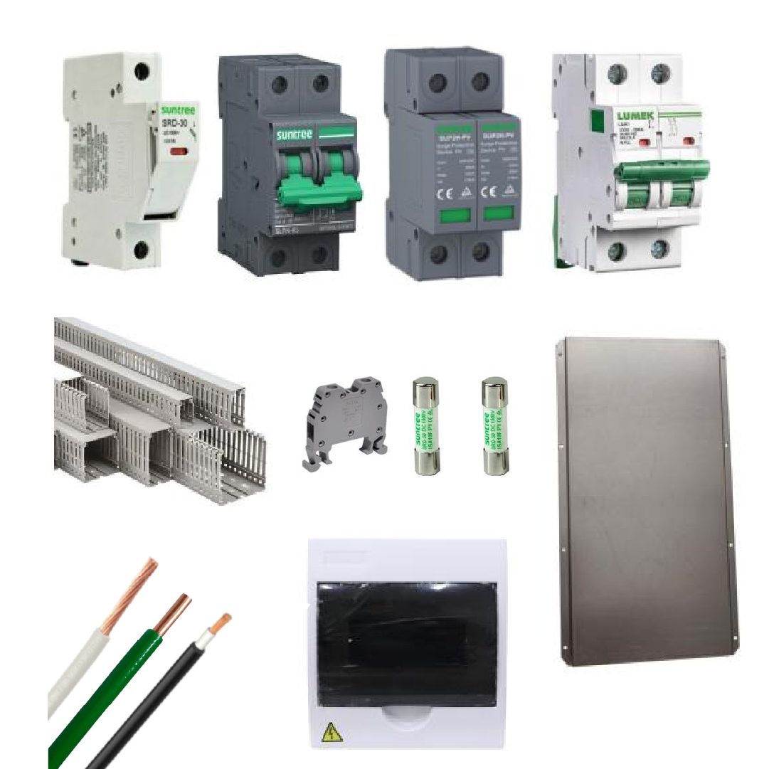 Kit Material Eléctrico 3KW48V110V-MPPT 25A LITIO