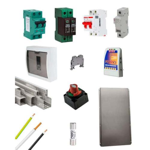 Kit Material Eléctrico3KW110VAC Protección MPPT 25A | AutoSolar Colombia