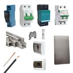 Kit Material Eléctrico Solar Aislado 25A DC / 50A AC
