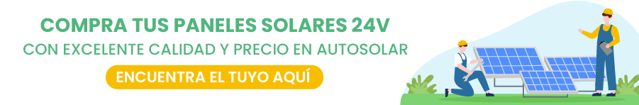 Instala paneles solares 24V