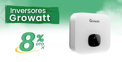 Inversores Growatt hasta con 8% de descuento