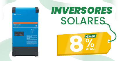 Inversores solares con hasta un 8% de descuento