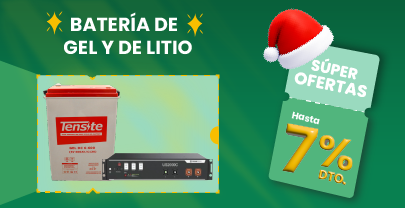 Batería de gel y litio hasta con 7% de descuento. Batería de gel y litio hasta con 7% de descuento.