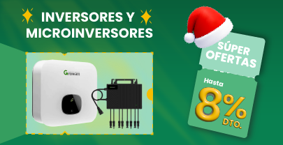 Inversores y miroinversores hasta con 8% de descuento. Inversores y miroinversores hasta con 8% de descuento.